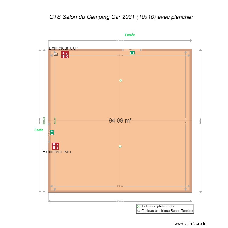 Plan CTS Salon du Camping car . Plan de 0 pièce et 0 m2