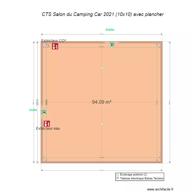 Plan CTS Salon du Camping car . Plan de 