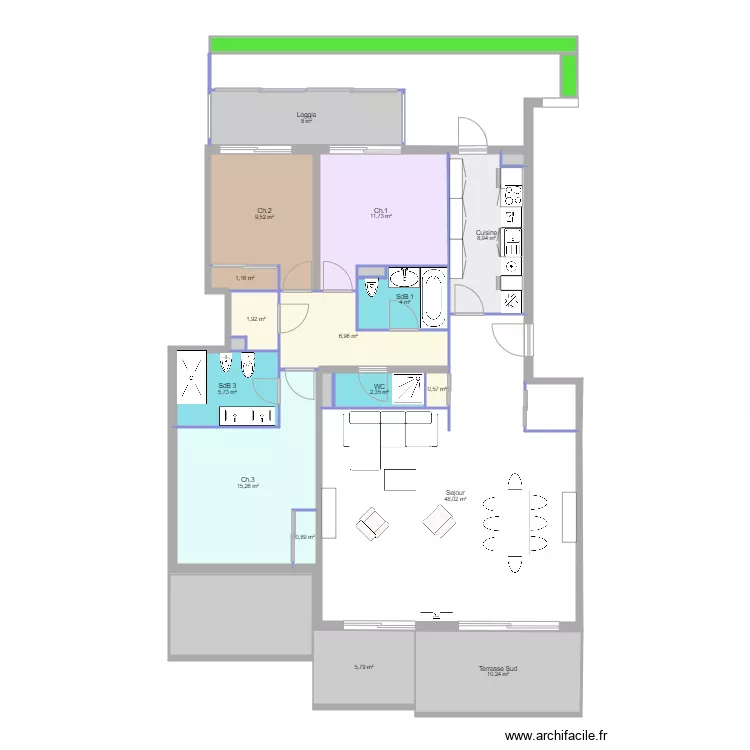 Plan Cannes initial. Plan de 