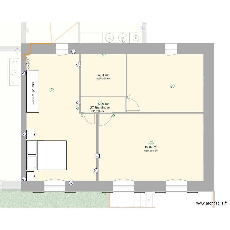 ETAGE CHAMBRES. Plan de 0 pièce et 0 m2