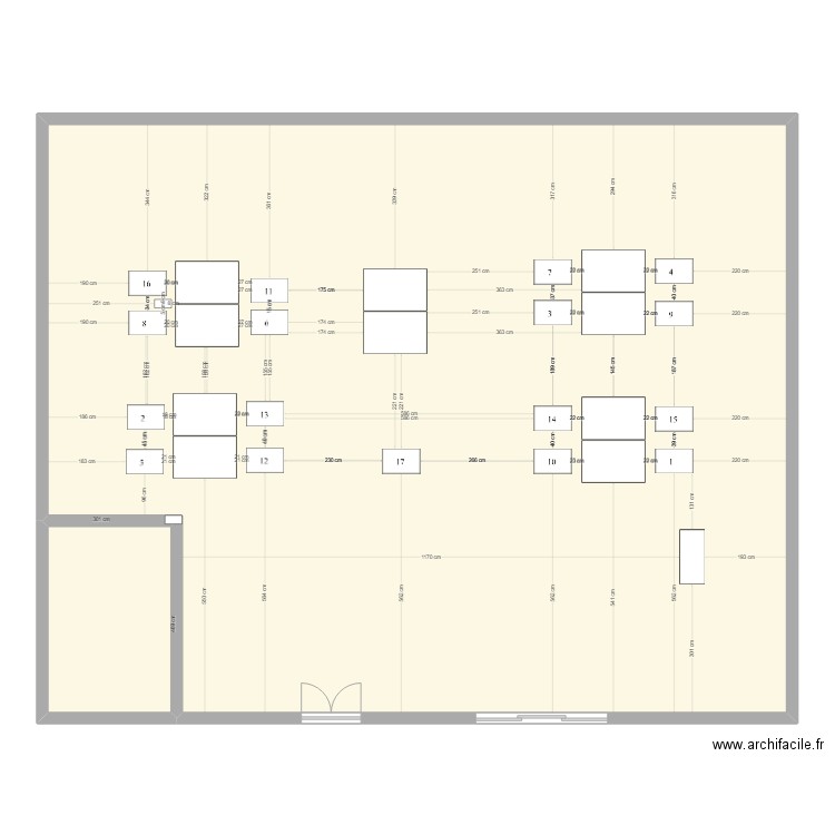 chantier. Plan de 0 pièce et 0 m2