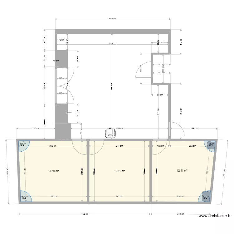 Location provisoire. Plan de 