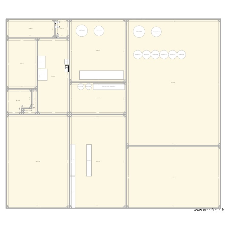 Brasserie v2022-2. Plan de 12 pièces et 997 m2