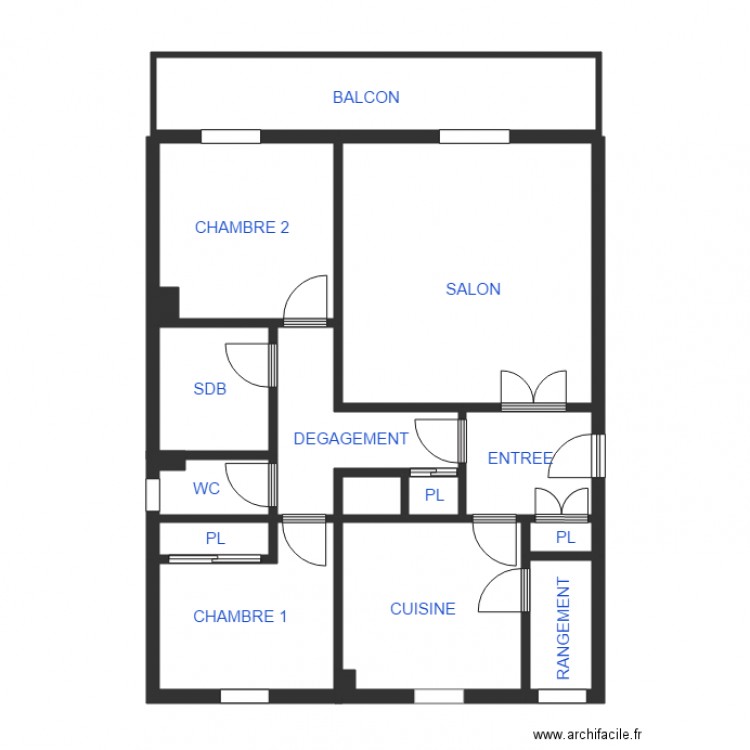 DESHAYES. Plan de 0 pièce et 0 m2