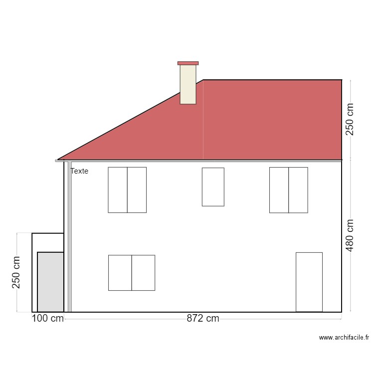 vue n+1. Plan de 0 pièce et 0 m2