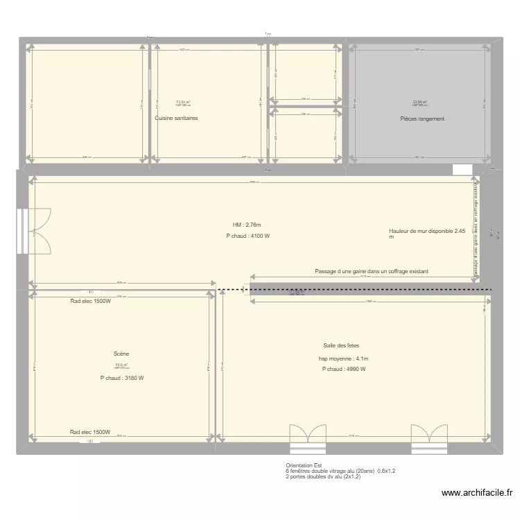 Mairie roquebrune salle des fetes. Plan de 
