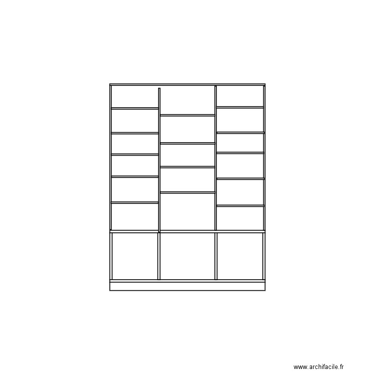 bibliotheque. Plan de 0 pièce et 0 m2