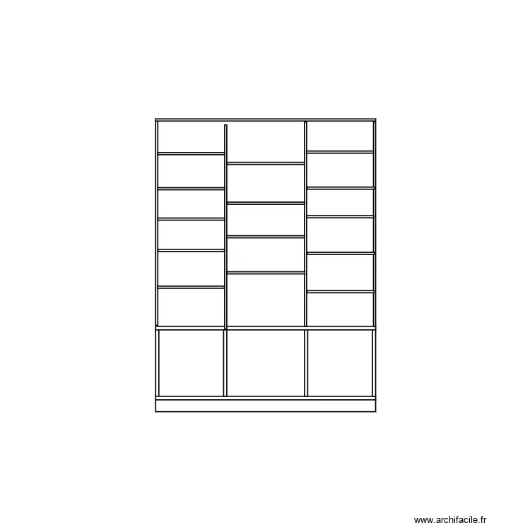 bibliotheque. Plan de 