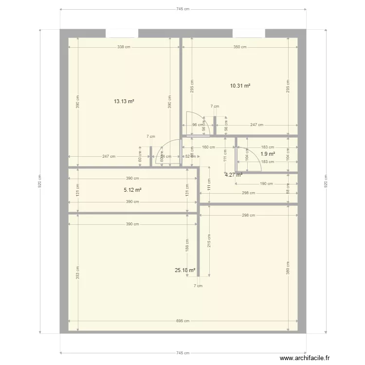 chambre. Plan de 