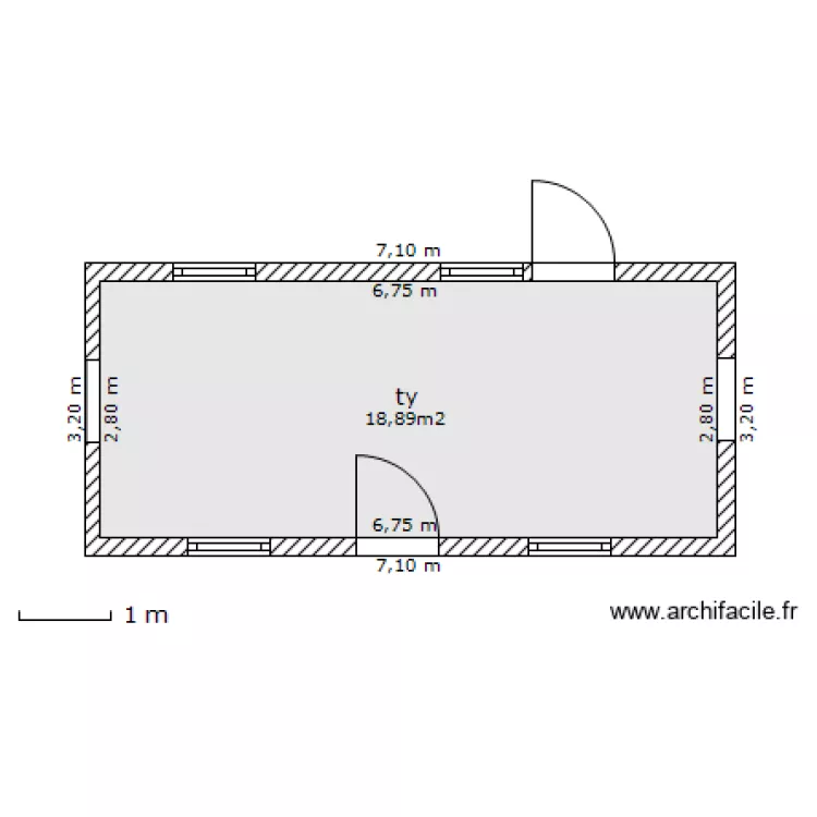 varanda. Plan de 