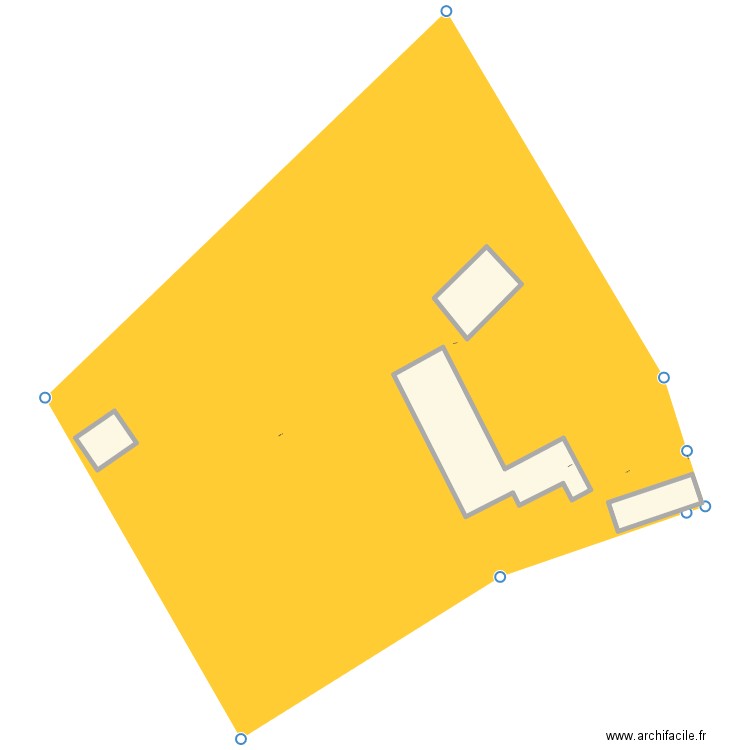 plan cadastral. Plan de 4 pièces et 155 m2