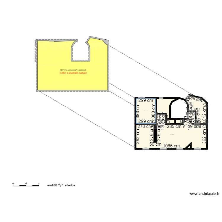 plan plutot bien de ramey. Plan de 6 pièces et 76 m2