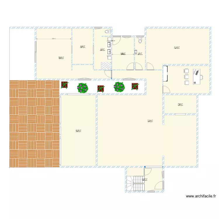 TROIS ILETS . Plan de 