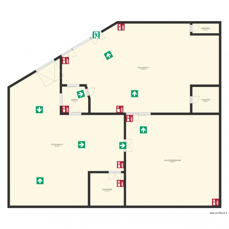 LES FRERES BRASSEURS. Plan de 0 pièce et 0 m2