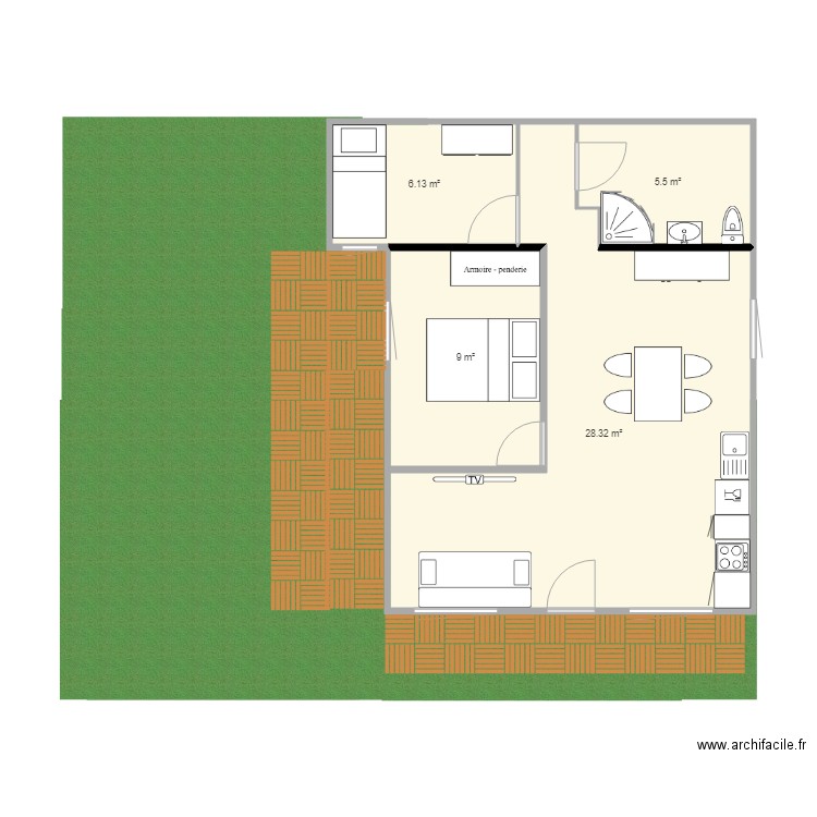 domeyrat projet abords. Plan de 0 pièce et 0 m2