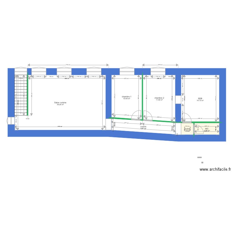 Appartement 10 TRAVAUX. Plan de 0 pièce et 0 m2