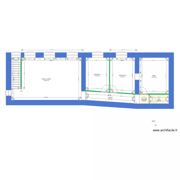 Appartement 10 TRAVAUX. Plan de 