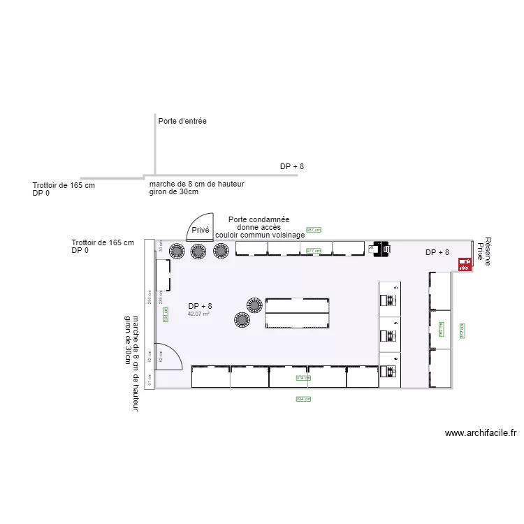 LE REINITAS TABAC PRESSE avant travaux. Plan de LE REINITAS TABAC PRESSE avant travaux. Plan de
