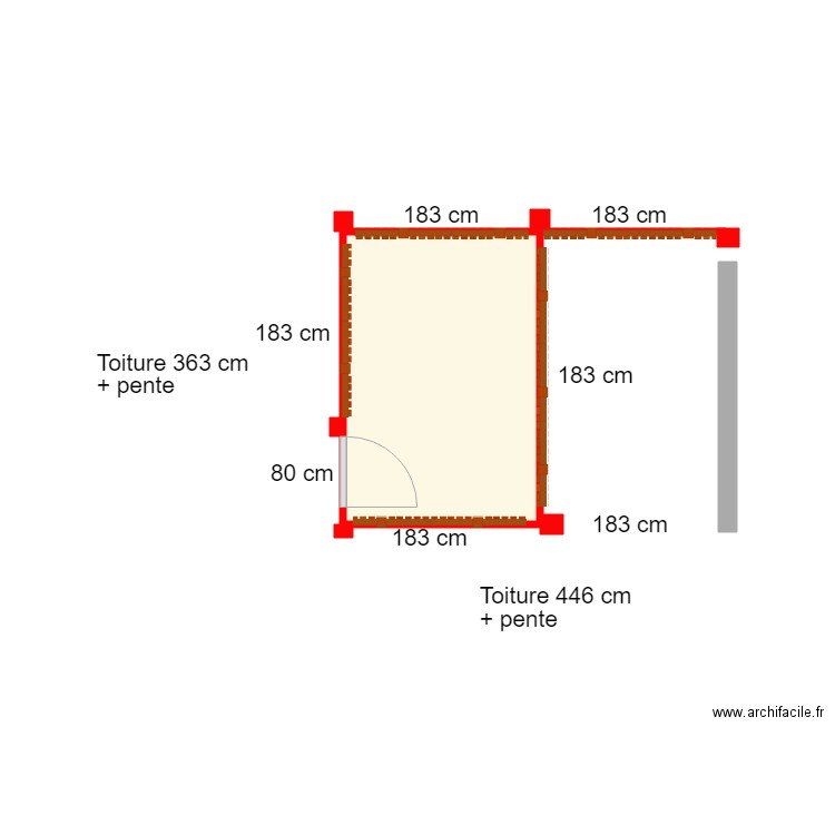 Auvent aleria. Plan de 0 pièce et 0 m2