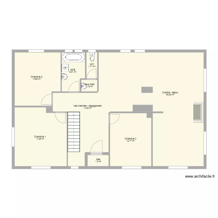 Maison Nuss propo travaux. Plan de 