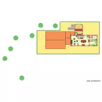 PLAN  SALON GARAGE RDC ET GRENIER ETAGE ET TOITURE