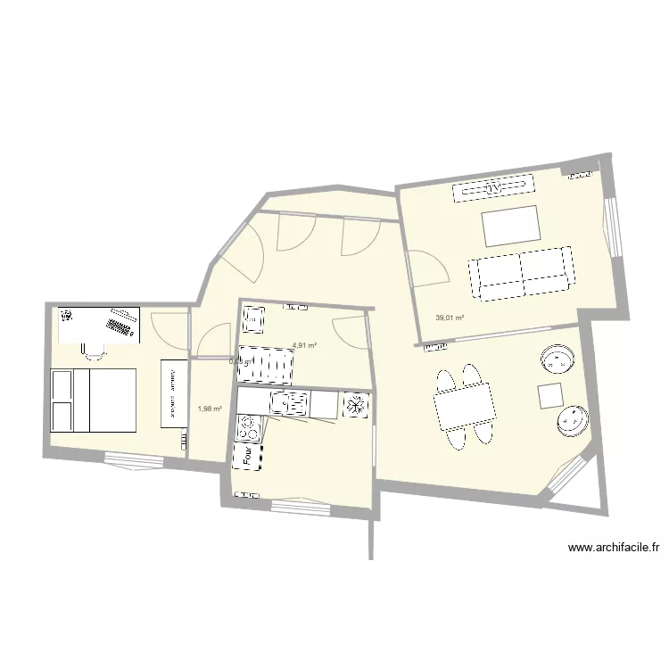 Appart vichy version 2. Plan de 