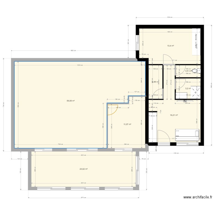 EnsembleAppartement-Gite Isle20231. Plan de 8 pièces et 131 m2