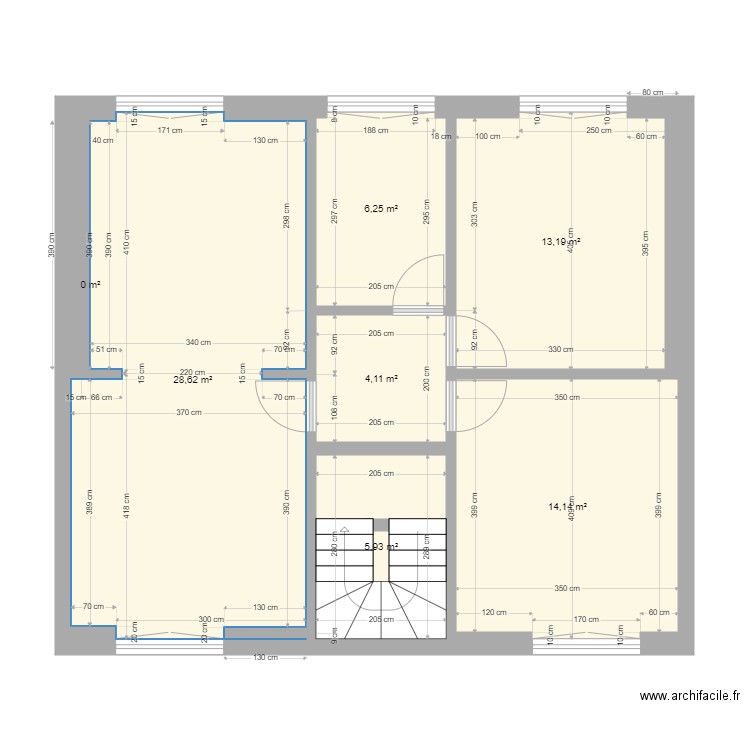 1er et 2eme. Plan de 7 pièces et 72 m2