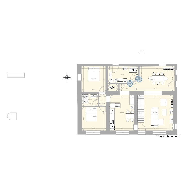 sausseyRDCprojetAurelienV3 2. Plan de 0 pièce et 0 m2