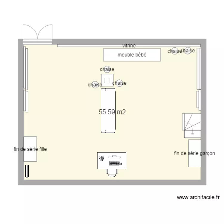 magasin. Plan de magasin. Plan de