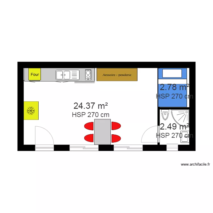 mini maison. Plan de 