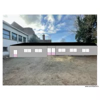 facade projet&eacute;e sur photo