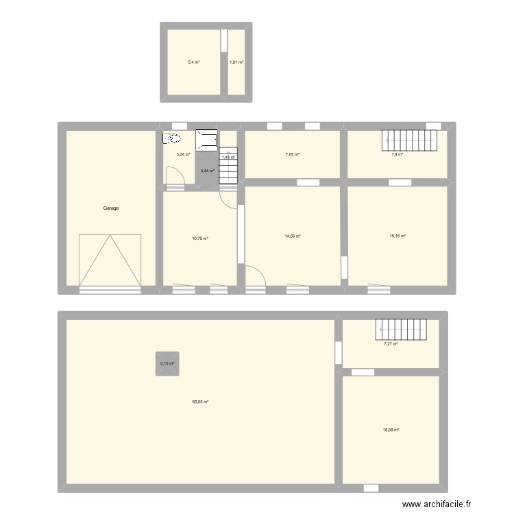 Maison Maman. Plan de 0 pièce et 0 m2