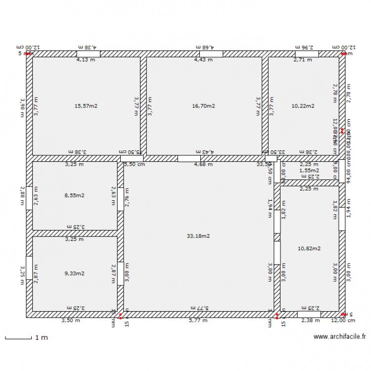 case tole. Plan de 0 pièce et 0 m2