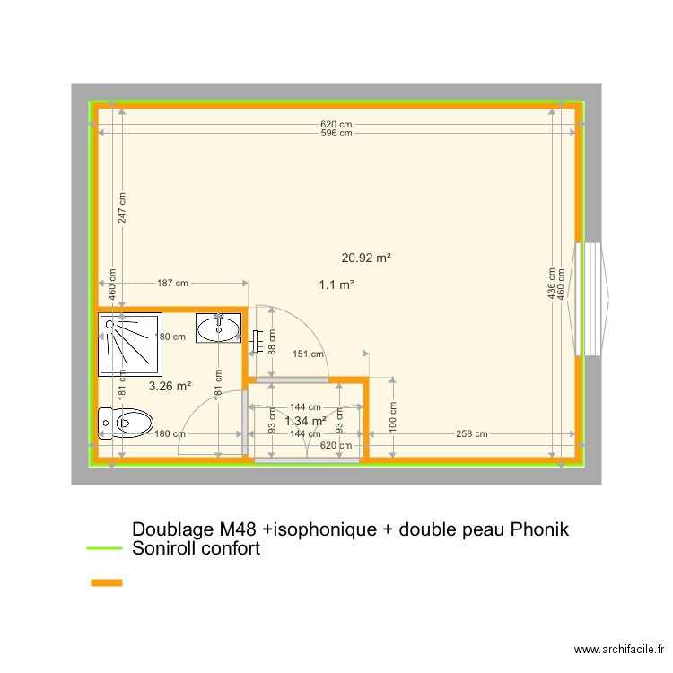 Studio musique. Plan de 0 pièce et 0 m2