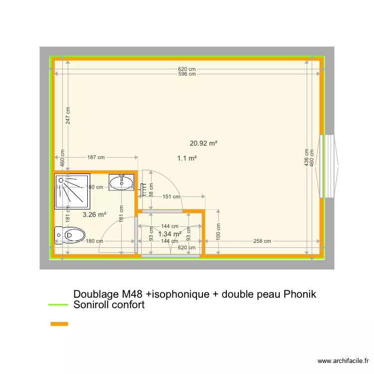 Studio musique. Plan de Studio musique. Plan de