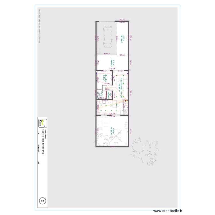 kondoki rdc . Plan de 0 pièce et 0 m2