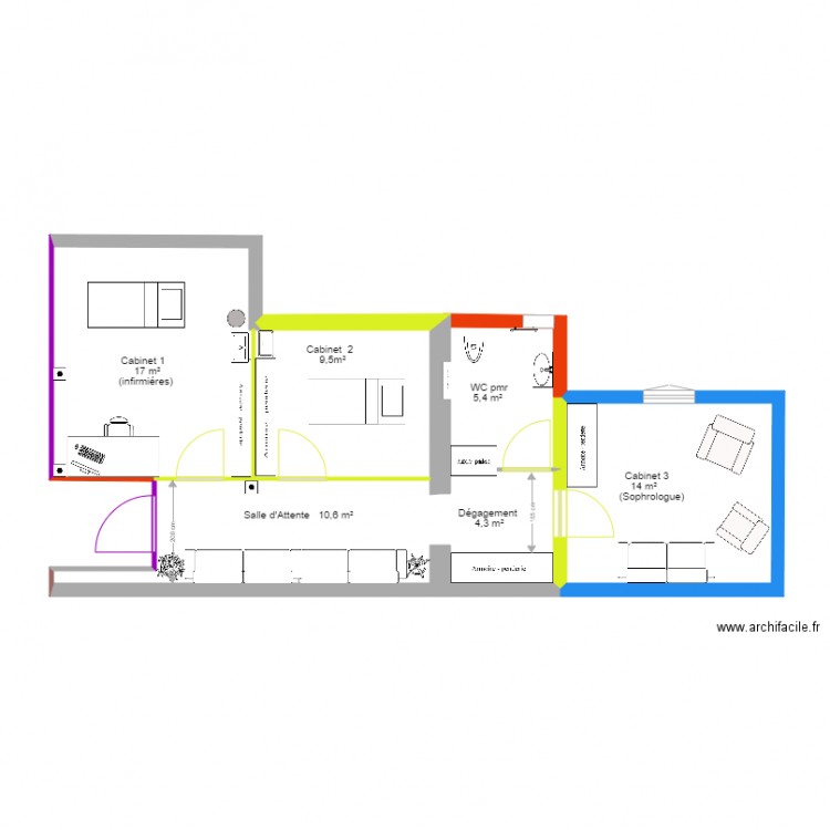 La Jaures. Plan de 0 pièce et 0 m2