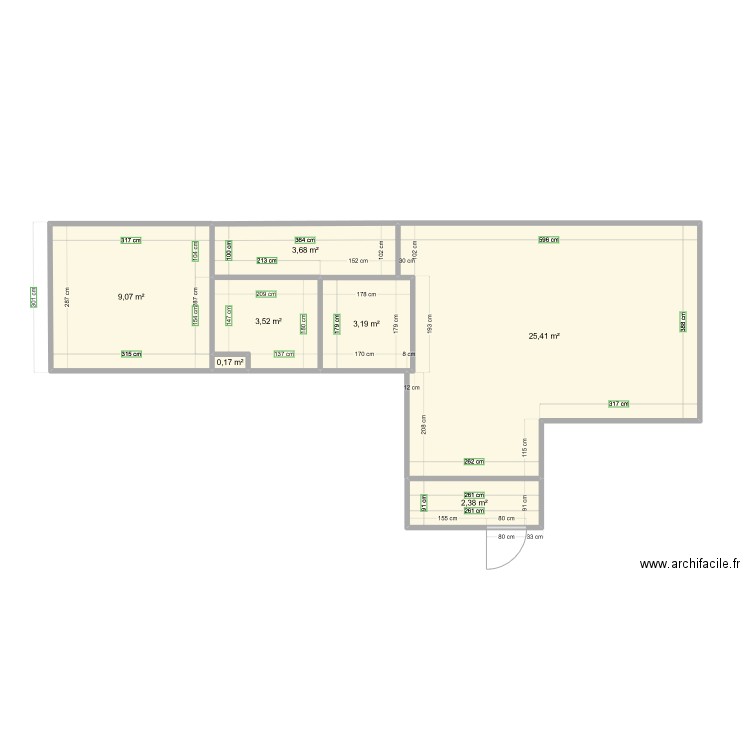 les 3 roses. Plan de 0 pièce et 0 m2