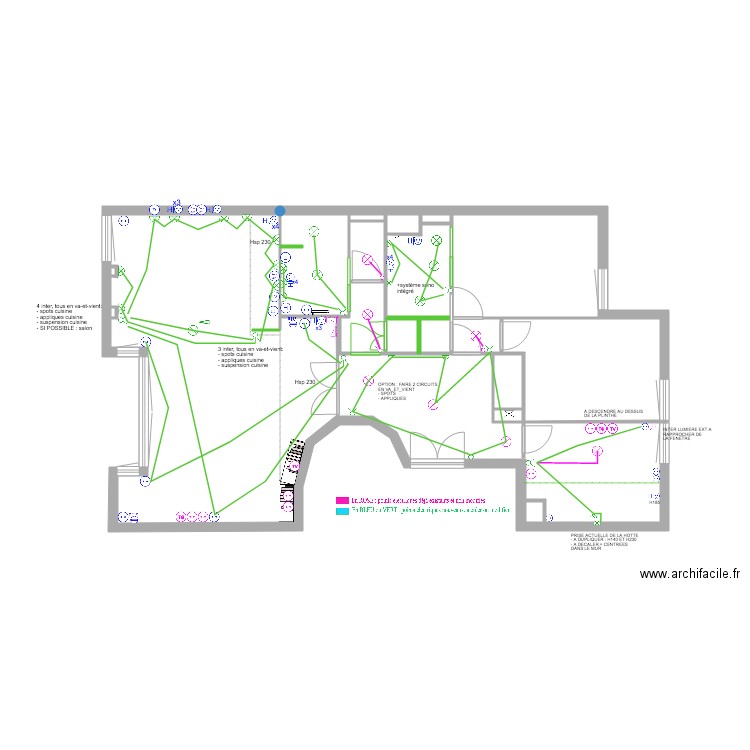 Plan Ariane et Jeremy futur electricité    14 7 19. Plan de 0 pièce et 0 m2