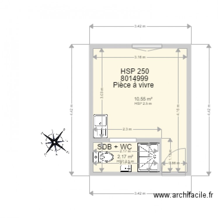 8014999. Plan de 0 pièce et 0 m2