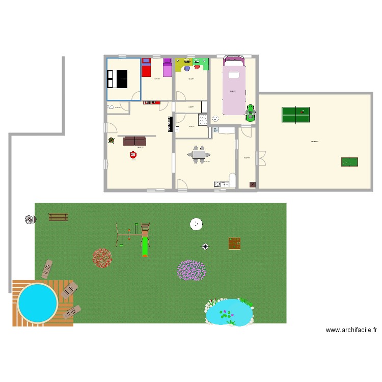 plain pied St Savinien enfants. Plan de 0 pièce et 0 m2