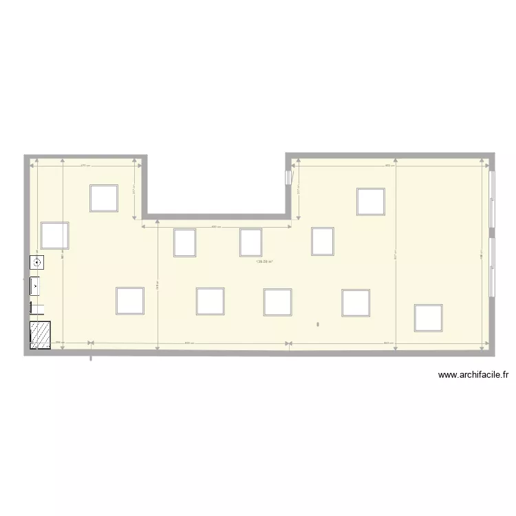 BONNAC Bureaux vides. Plan de BONNAC Bureaux vides. Plan de