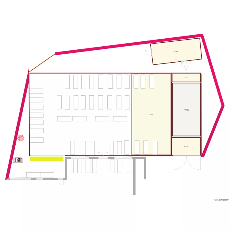 cour du cercle. Plan de 