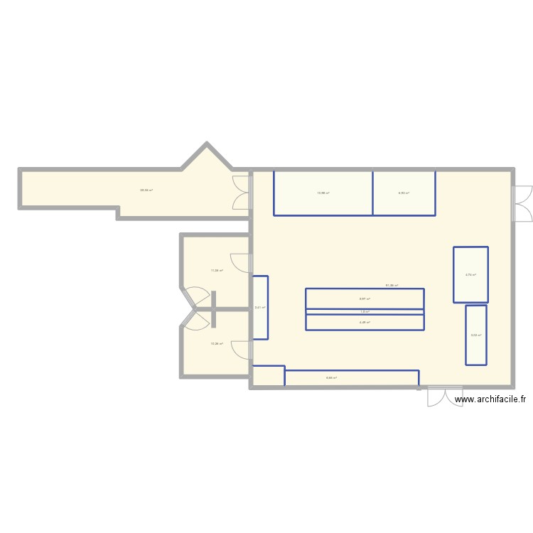 Implantation atelier Tarare. Plan de 0 pièce et 0 m2