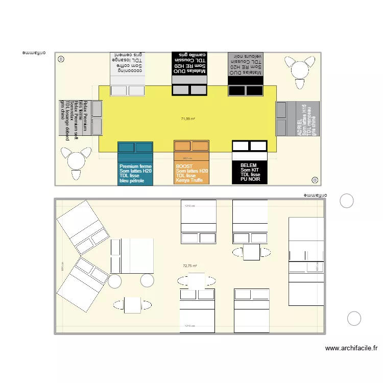 plan Tours - 76m². Plan de plan Tours - 76m². Plan de