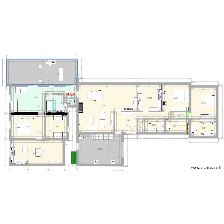 a minima 1. Plan de 18 pièces et 309 m2