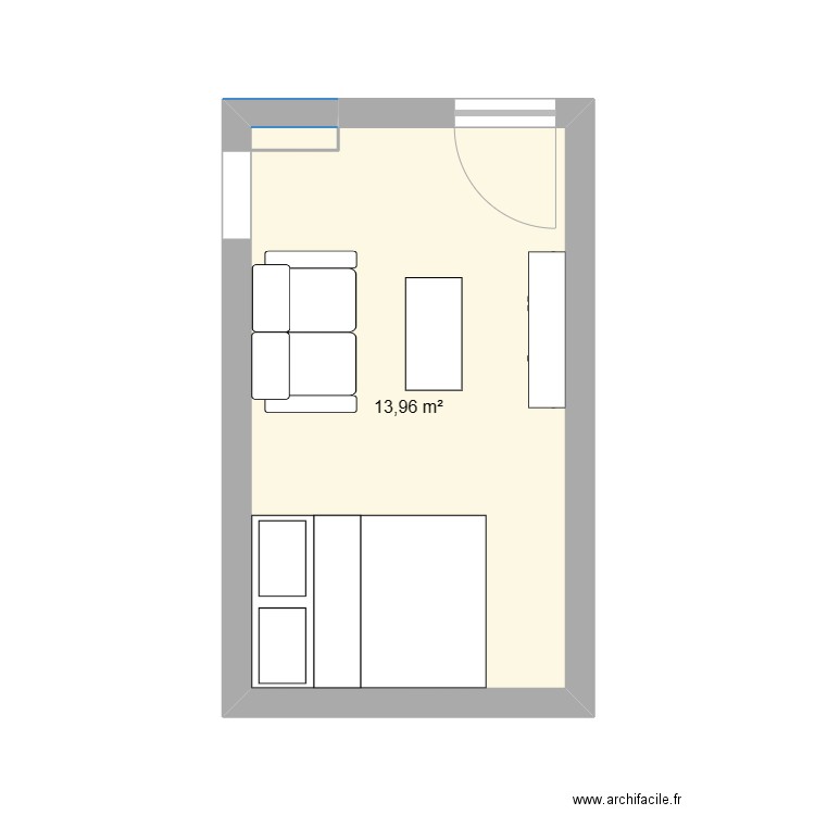 petit appart. Plan de 0 pièce et 0 m2
