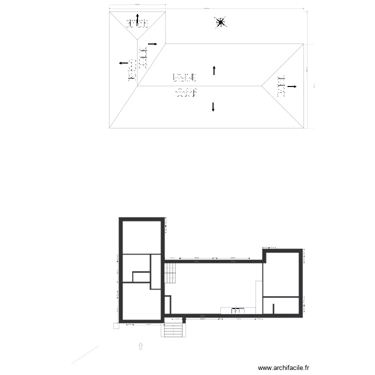 PLAN DE TOITURE VILLA ADRIEN. Plan de 