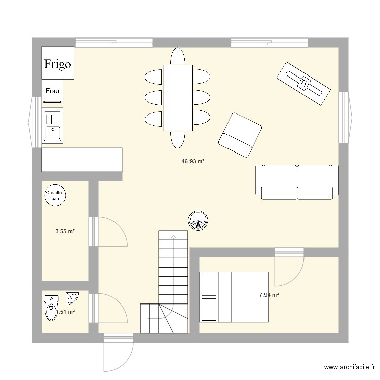 MAISON 3 RDC. Plan de 0 pièce et 0 m2